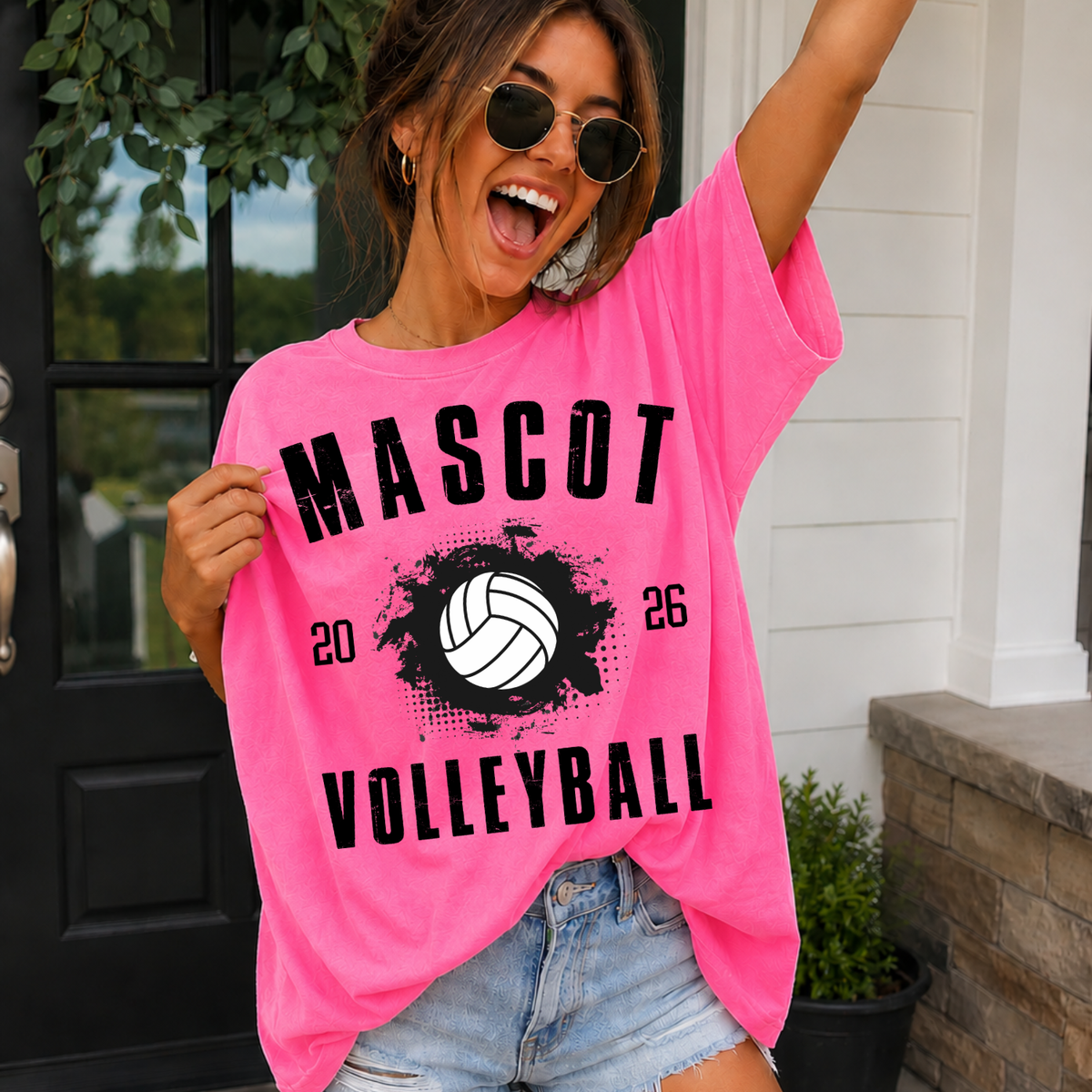 Custom Volleyball Splash Top — design example 1