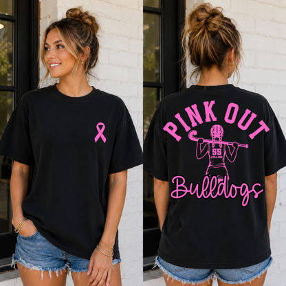Custom Pink Out Field Hockey Player Top — design example 1