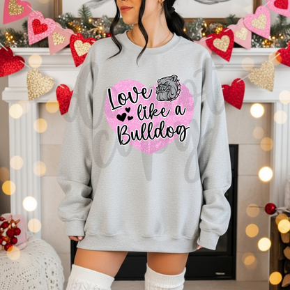 Custom Love Like A Mascot Top — design example 1