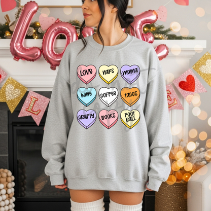 Custom Conversation Hearts Top — design example 1