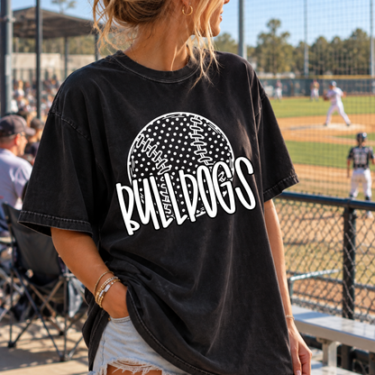 Custom Polka Dot Baseball or Softball Team Top — design example 1