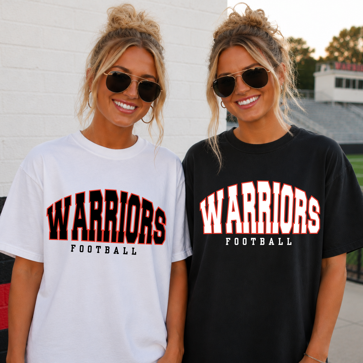 Custom Split Arch Varsity Top — design example 1