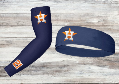 Astros Team Arm Sleeve and Headband