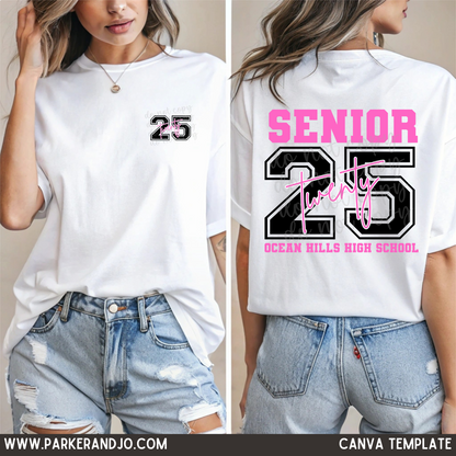 Custom Senior Class Outline Year Top — design example 1