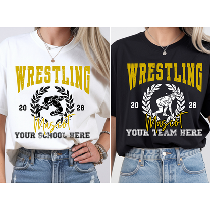 Custom Wrestling Wreath Top — design example 1