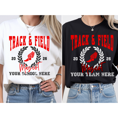 Custom Track & Field Wreath Top — design example 1