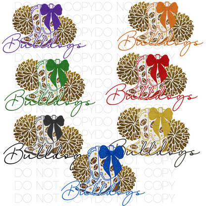 Custom Drill Team Boots And Poms Top — design example 1