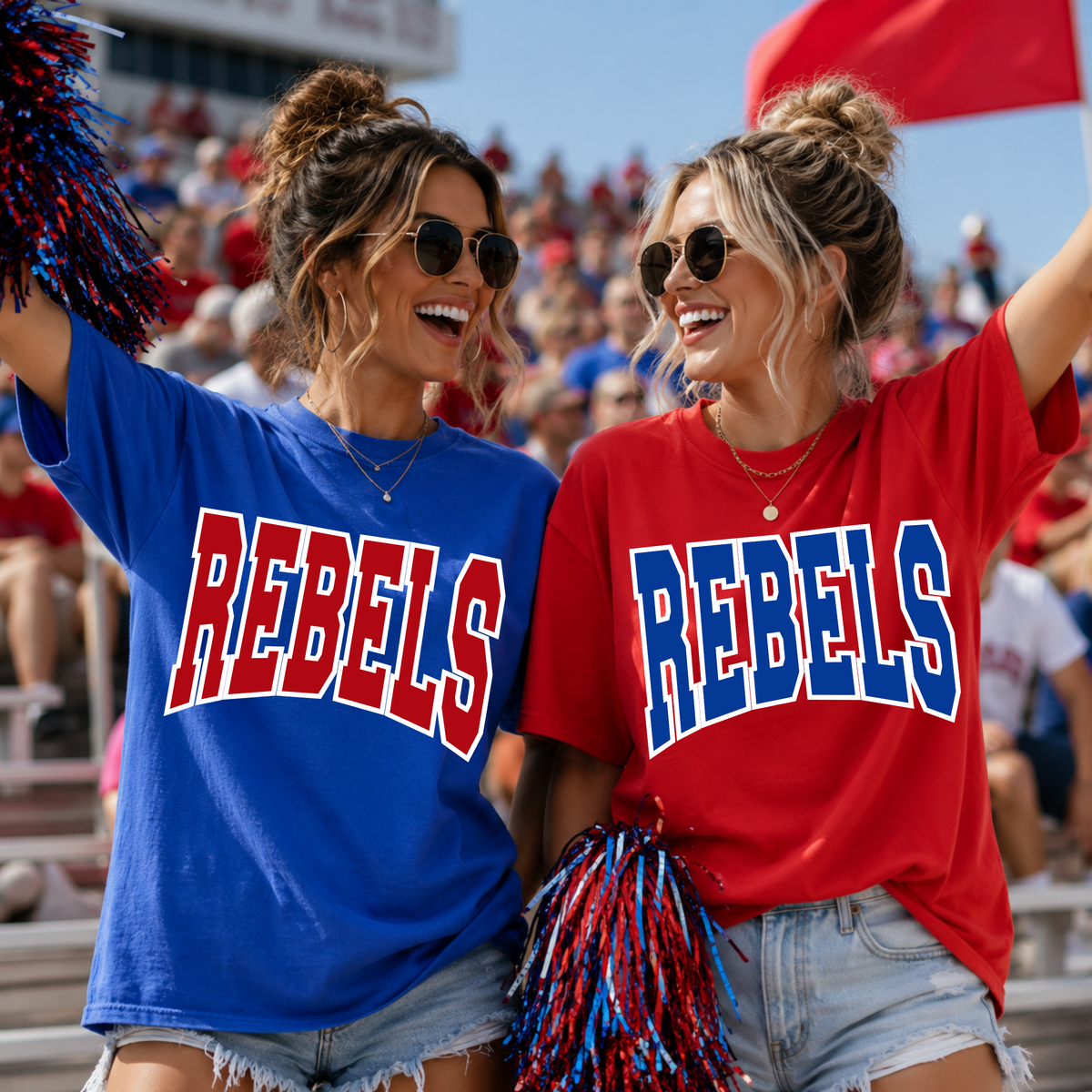Custom Varsity Arch Mascot Top — design example 1