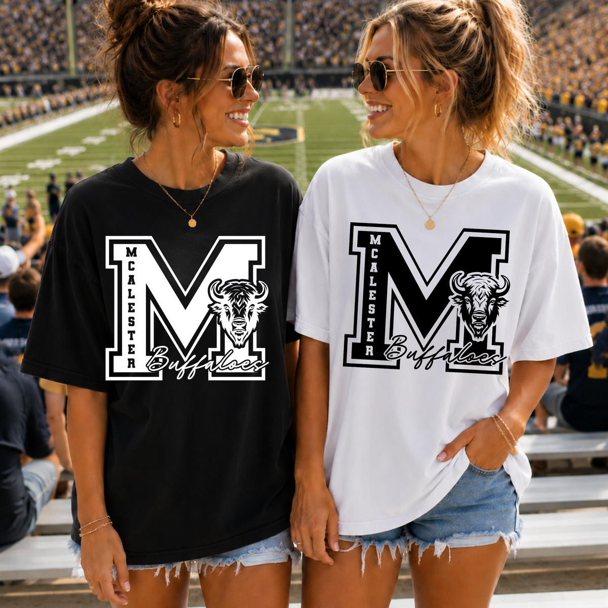 Custom Varsity Mascot Initial Top — design example 2