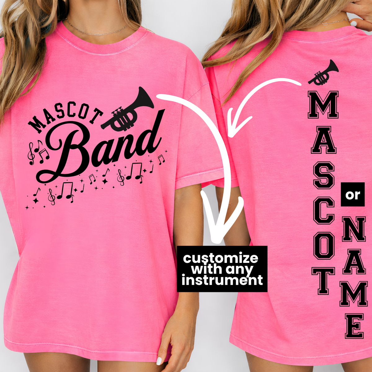 Custom Any Instrument Band Top — design example 1