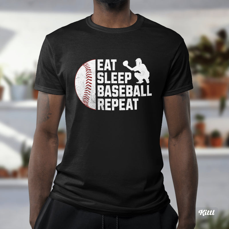 Eat Sleep Baseball Repeat