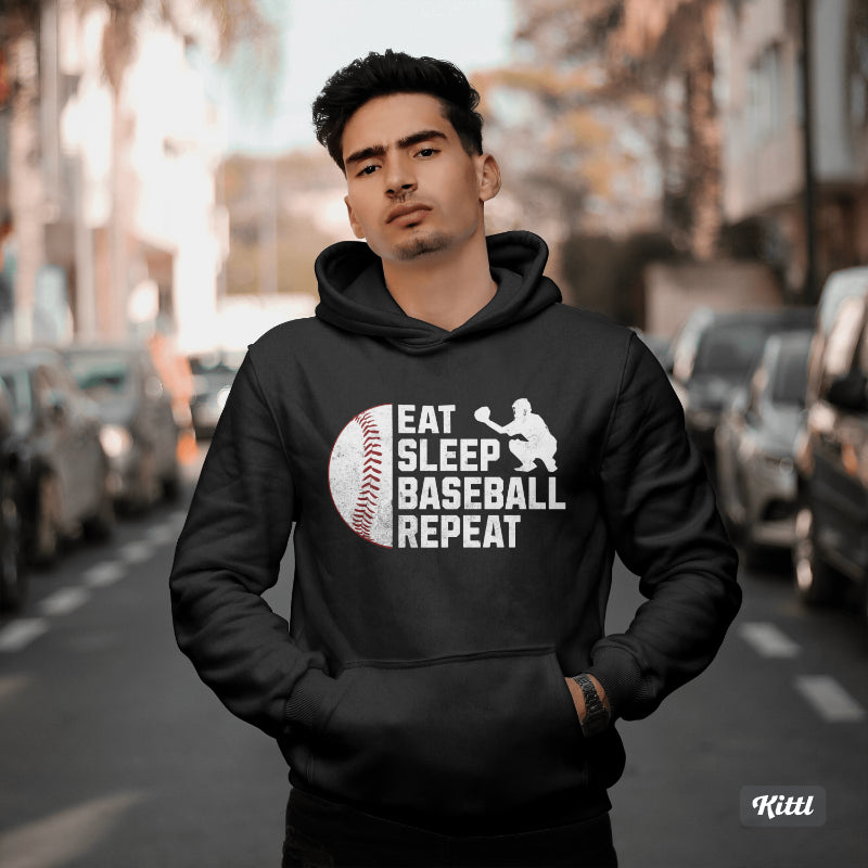 Eat Sleep Baseball Repeat Top