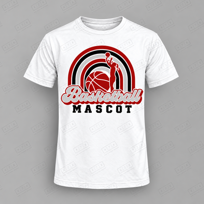 Custom Female Rainbow Player Basketball Top white shirt mockup with 478 Custom Design watermark