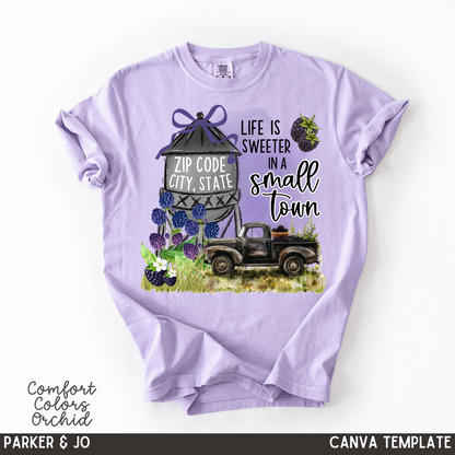 Custom Blackberry Small Town Top — design example 1