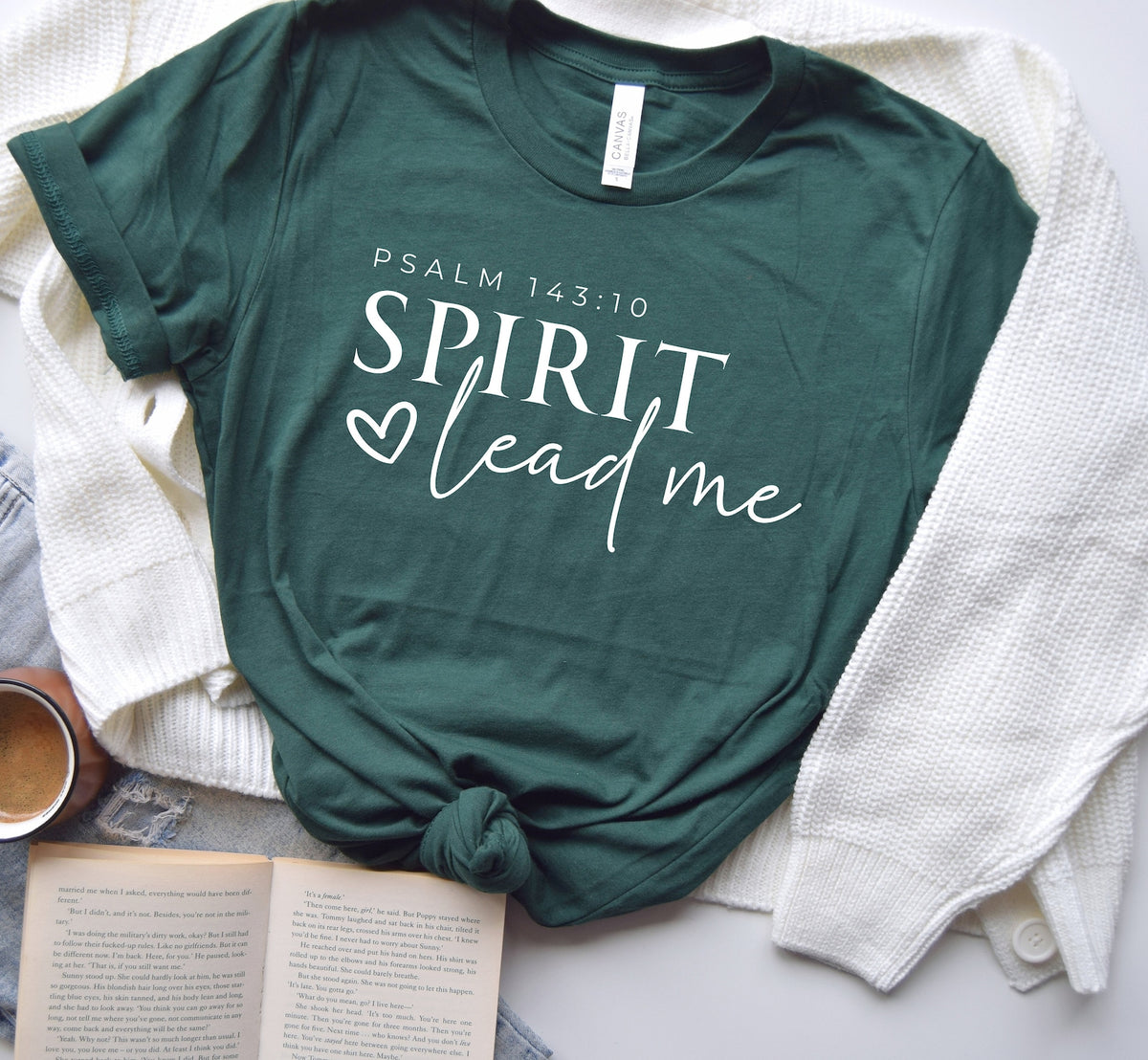 Spirit Lead Me garment mockup