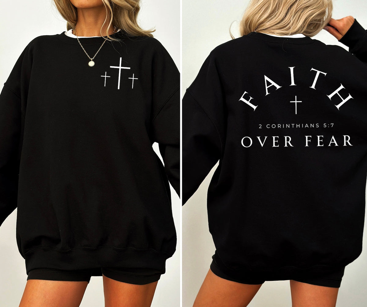 Faith Over Fear garment mockup