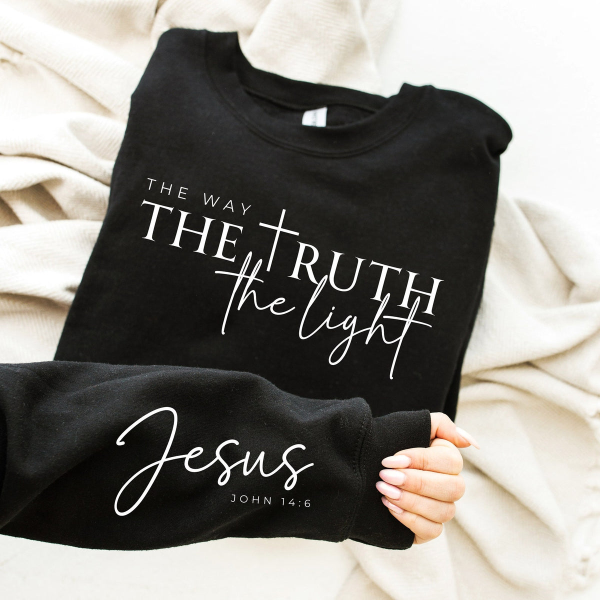 Jesus The Way The Truth The Light garment mockup