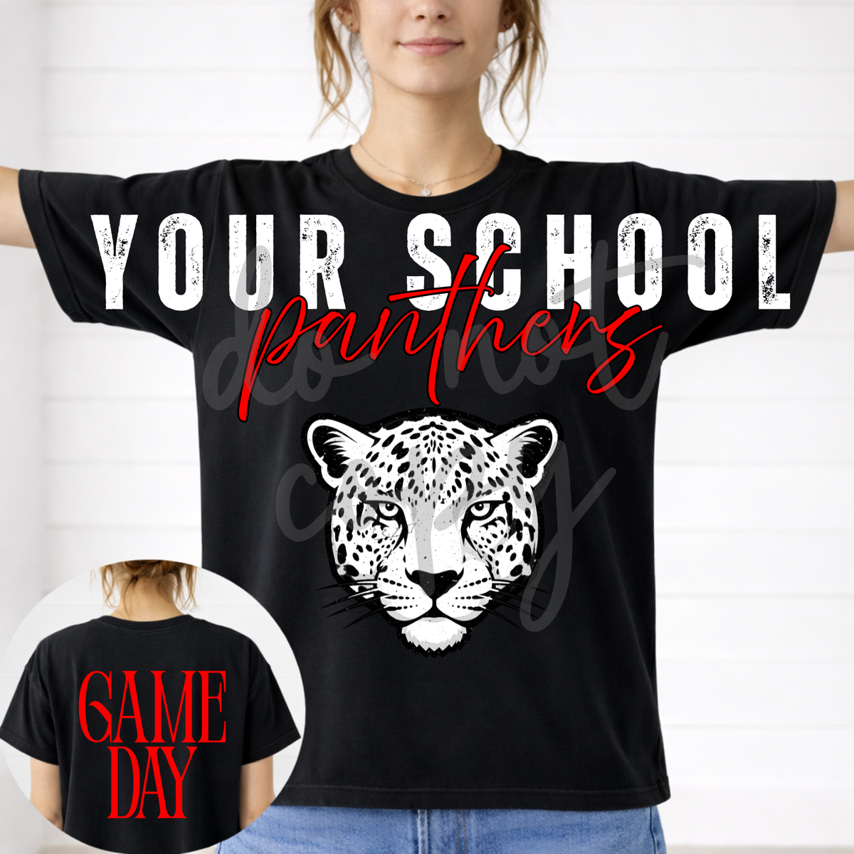 Custom Big Front Editable  Mascot Top — design example 1
