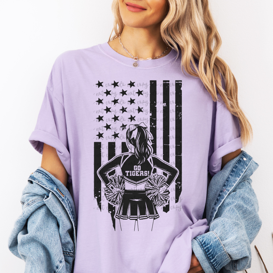 Custom Cheer Flag Top — design example 1