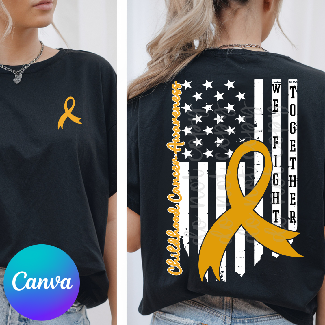 Custom Cancer Awareness Flag Top — design example 2