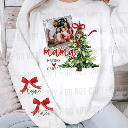 Custom Christmas Photo Frame Top — design example 1