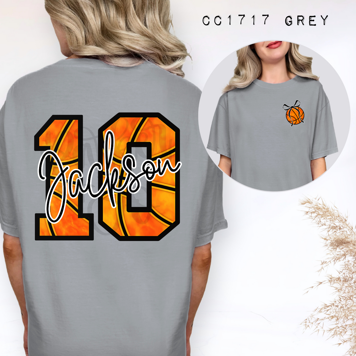 Custom Basketball Number Top — Pocket & Back — design example 1