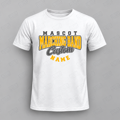 Custom Marching Band Custom Name Top with Custom and Name personalization placeholders