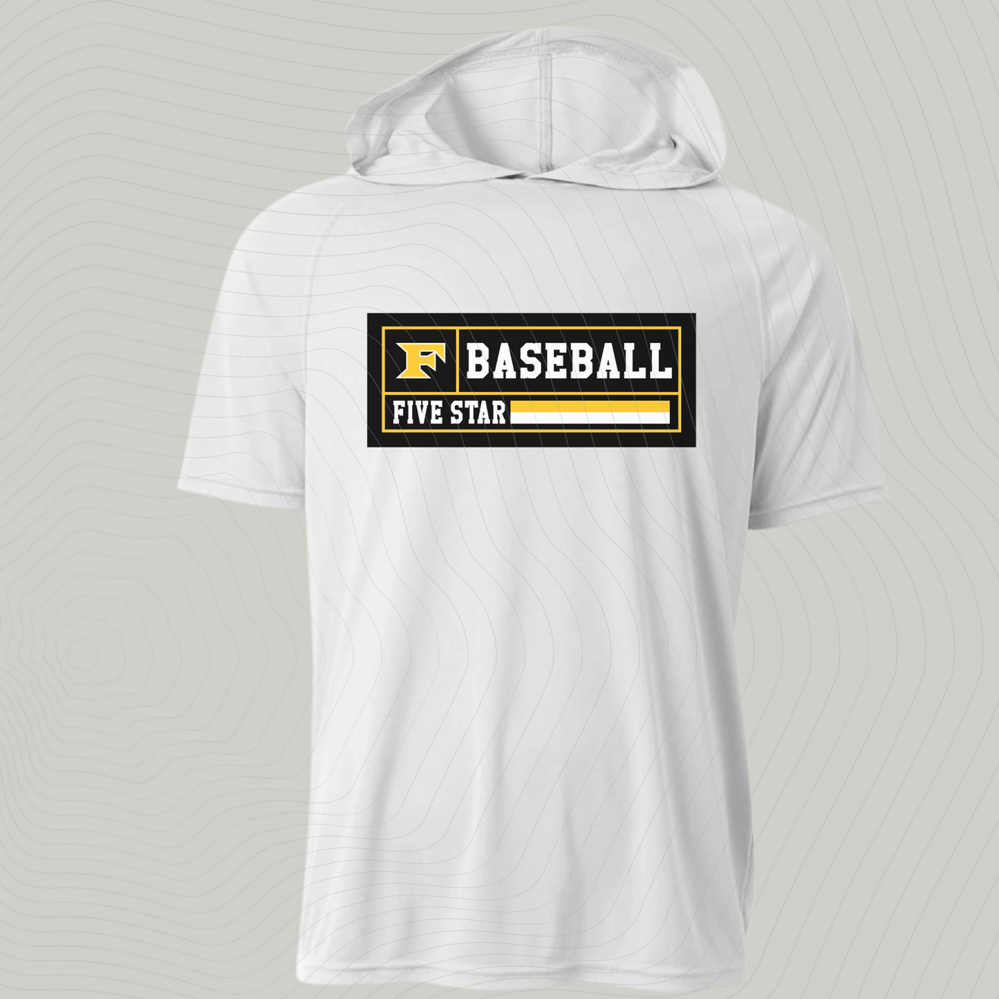 Design A- White Short/ Long Sleeve with HOOD