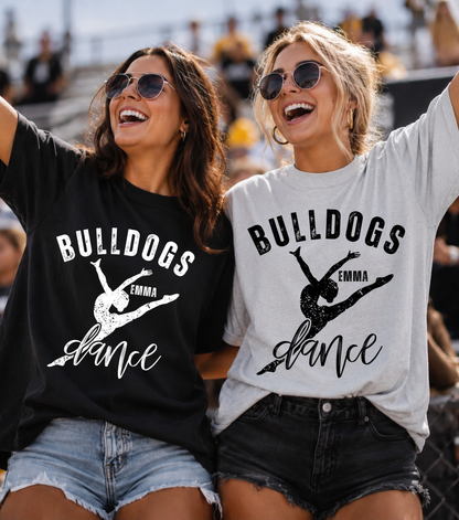 Custom Dance Distressed Top — design example 1