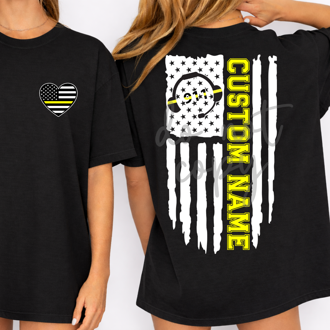 Custom 911 Dispatcher Top — design example 1