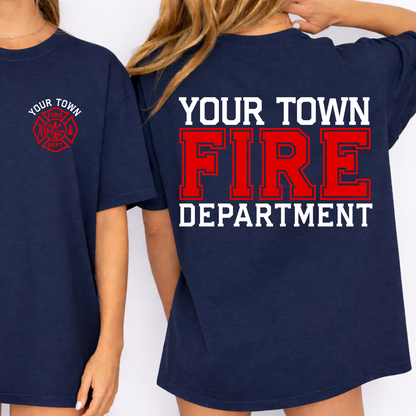 Custom Fire Department Top — design example 1