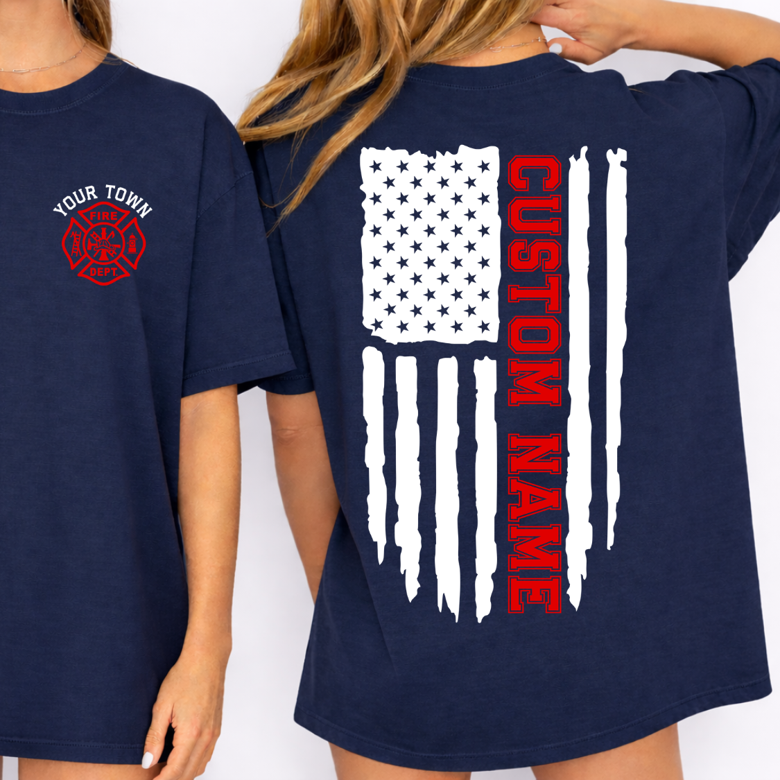 Custom Fire Department Top — design example 2