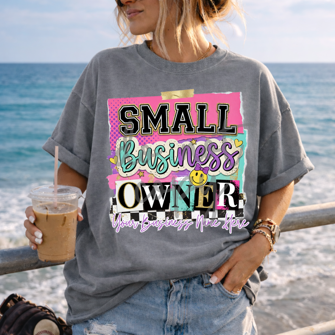 Custom Support Your Local Small Business - 8 Designs - One Top — design example 7