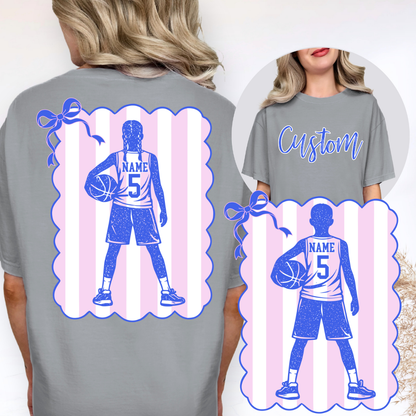 Custom Coquette Basketball Player Top — Front & Back — design example 2