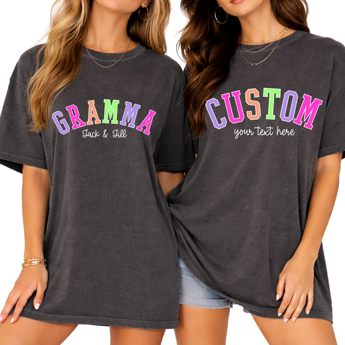 Custom Bright Varsity Text Top — design example 1