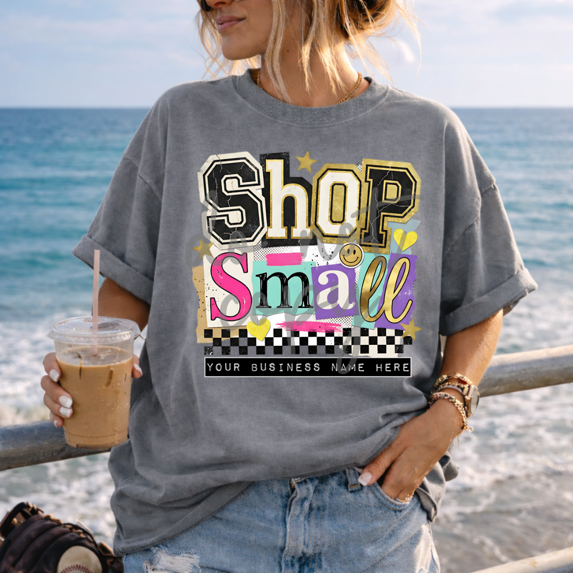 Custom Support Your Local Small Business - 8 Designs - One Top — design example 5