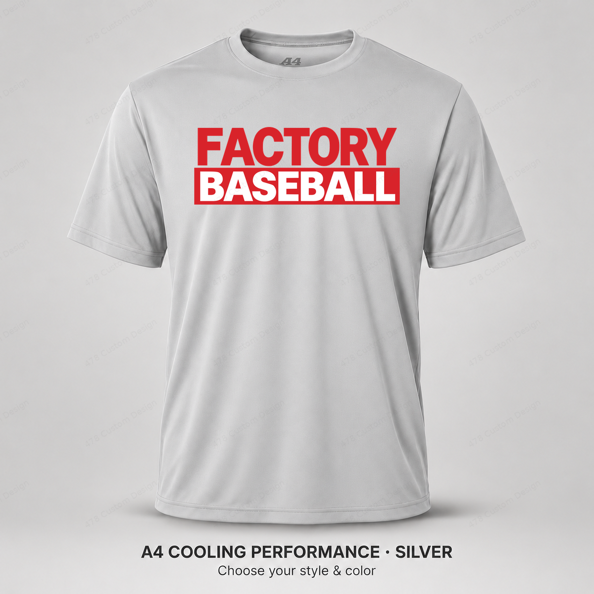 Factory Baseball — Bold Bar — A4 performance — Silver