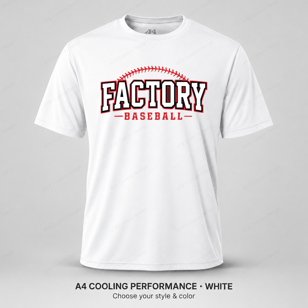 Factory Baseball original baseball stitching — A4 performance — White