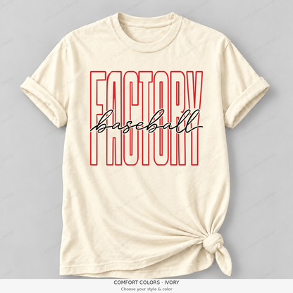Factory baseball tall outline — Comfort Colors — Ivory