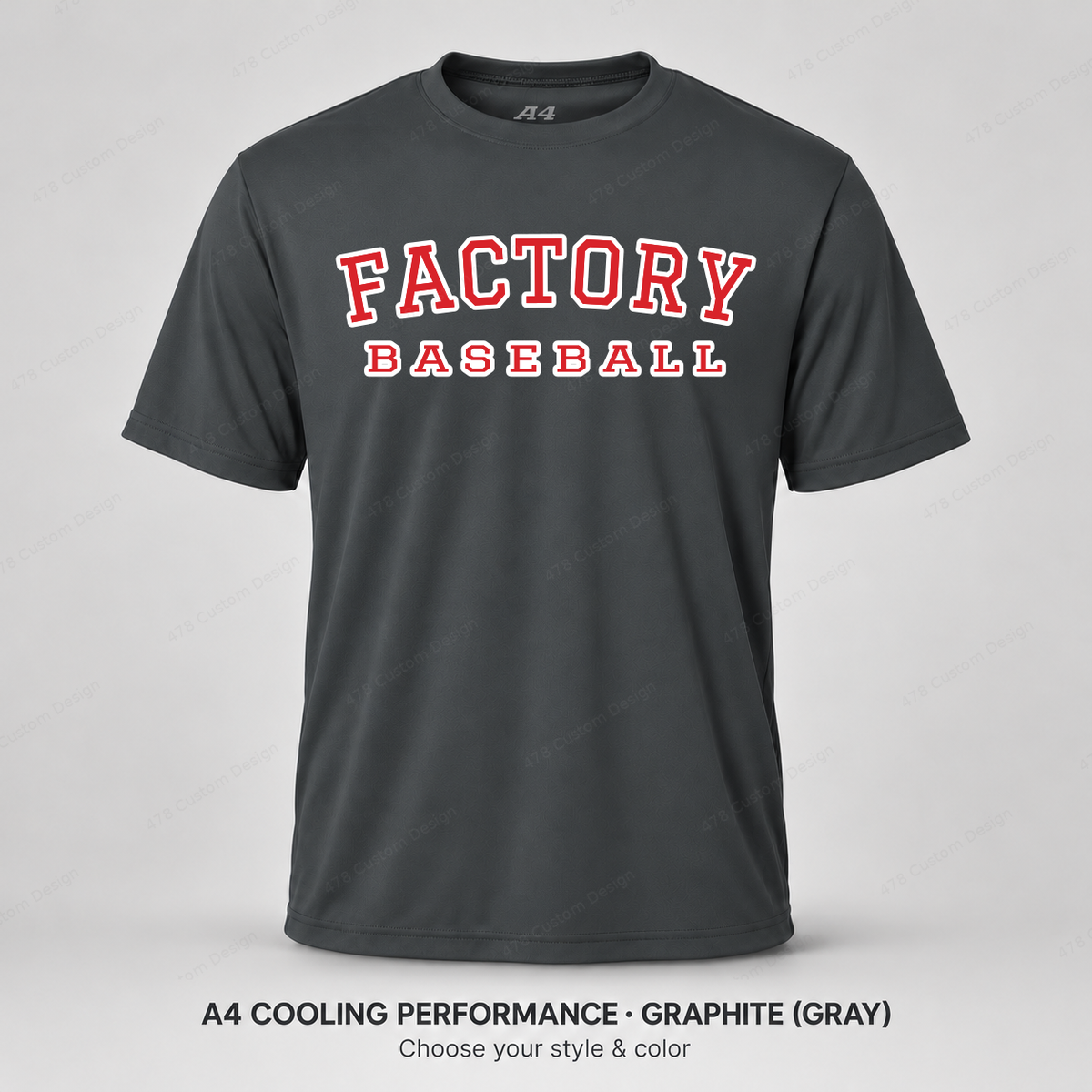 Factory Baseball Varsity — A4 performance — Graphite