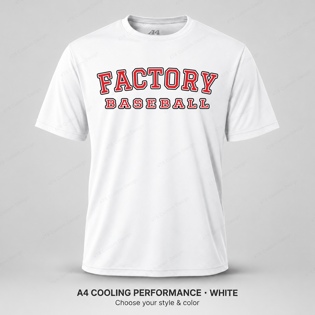 Factory Baseball Varsity — A4 performance — White