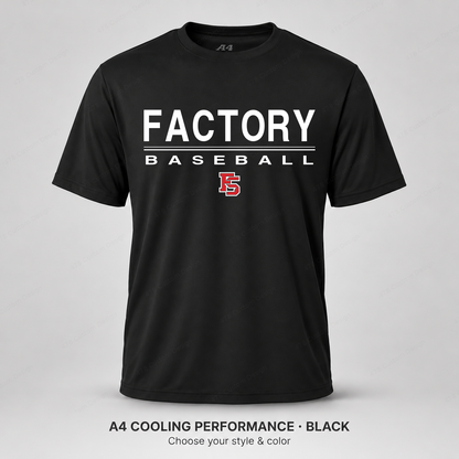 Factory Baseball — Design 01 — A4 Black