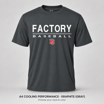 Factory Baseball — Design 01 — A4 Graphite