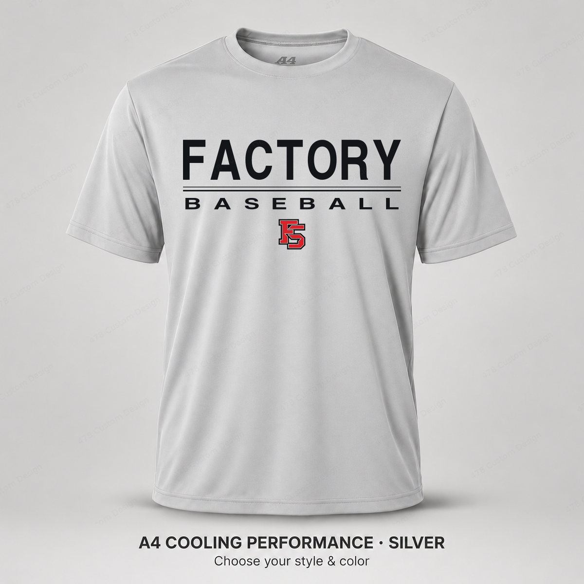 Factory Baseball — Design 01 — A4 Silver