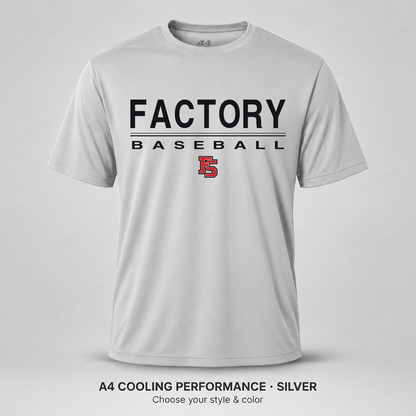 Factory Baseball 01 Double Stripe — A4 Silver
