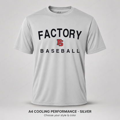 Factory Baseball 02B Condensed Arch — A4 Silver
