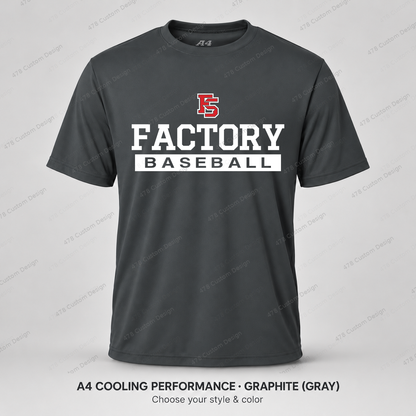 Factory Baseball 07 — Graphite — corrected artwork and visible 478 Custom Design watermark