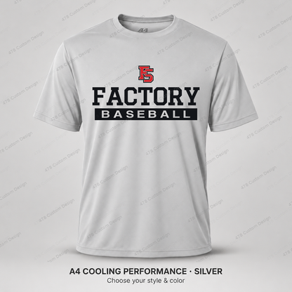 Factory Baseball 07 — Silver — corrected artwork and visible 478 Custom Design watermark