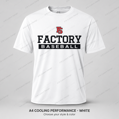 Factory Baseball 07 — White — corrected artwork and visible 478 Custom Design watermark