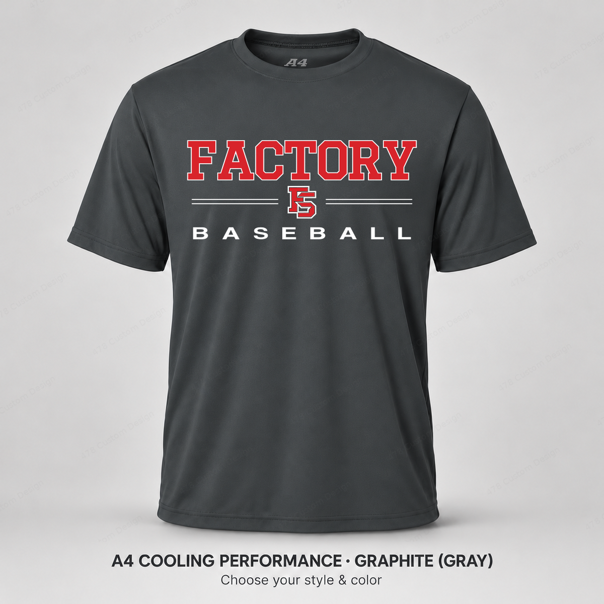 Factory Baseball 08 Split Rule — A4 Graphite
